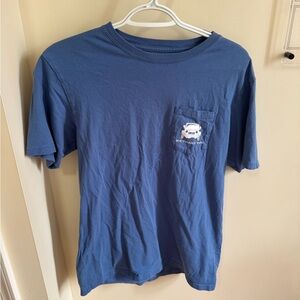 Southern Tide Blue Crewneck Tee with White Logo